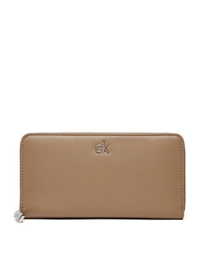 

Большой женский кошелек Calvin Klein Ck Daily Large Zip Around_Pbl K60K612850, коричневый