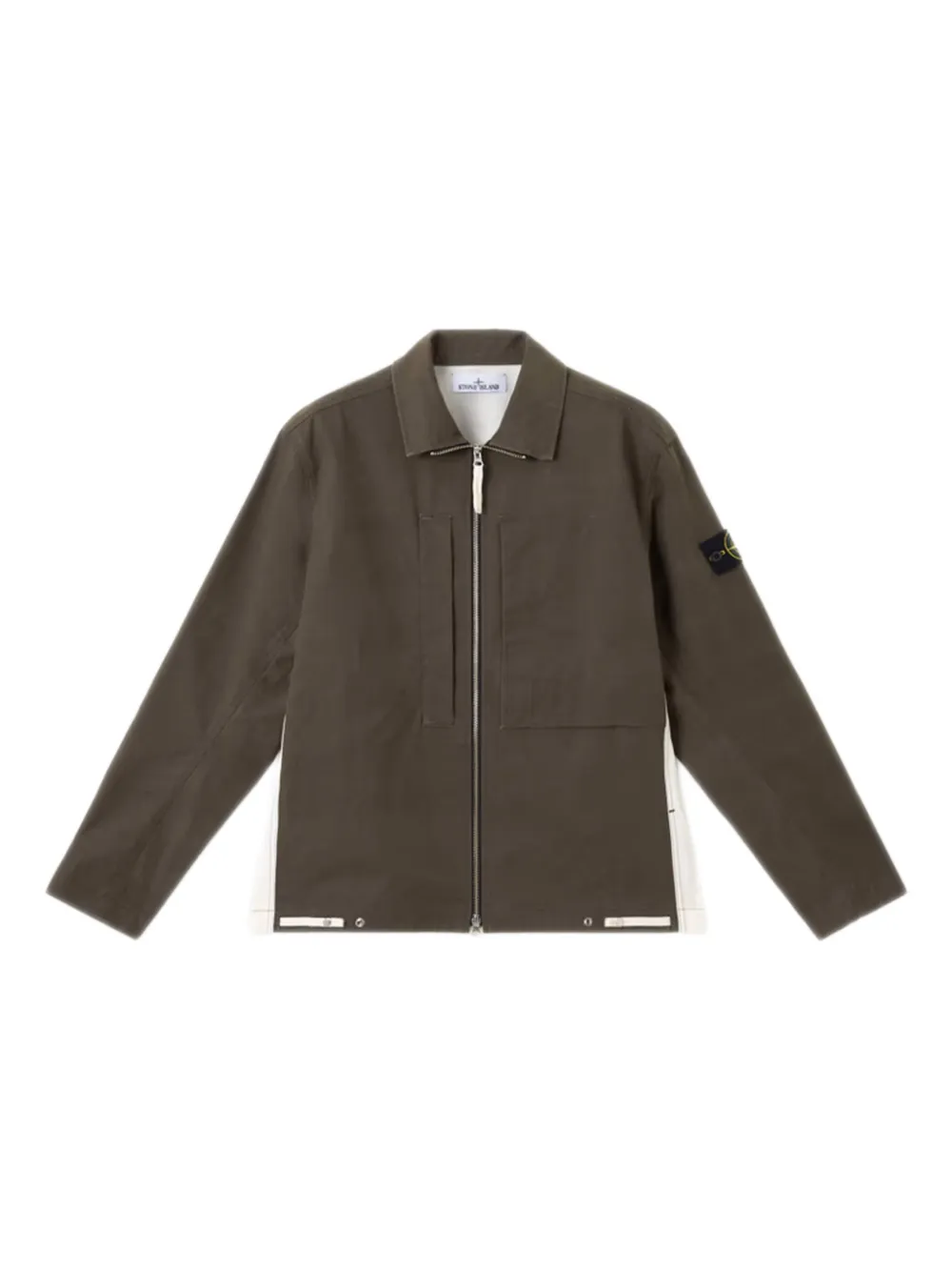 

Куртка с молнией спереди Stone Island, зеленый