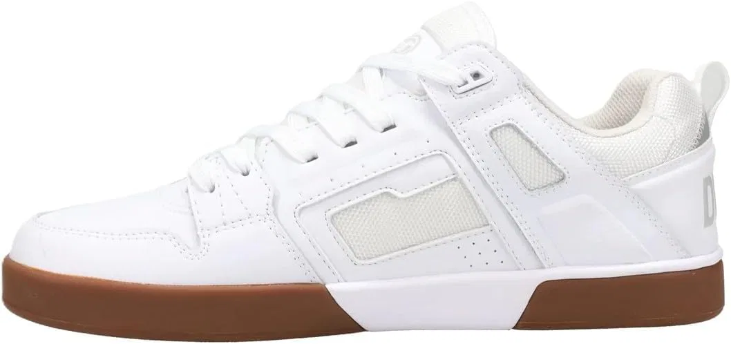 Мужские скейтбордистские кроссовки DVS Comanche Lt, White White Gum — фото 2