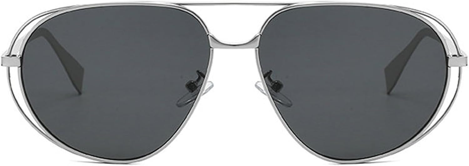 

Солнцезащитные очки-пилот большого размера Helena для женщин, модель 2026, роскошные, модные, в металлической оправе, для путешествий, винтажный стиль, защита от УФ-излучения UV400, C2