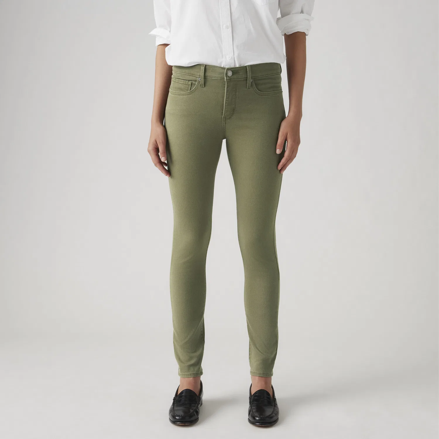 311 Формирующие узкие женские джинсы Levi's, Green — фото 2