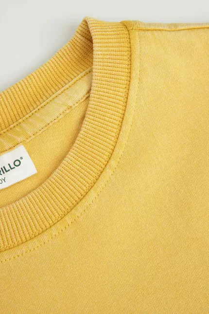 Футболка хлопковая T-shirt Coccodrillo, желтый — фото 3