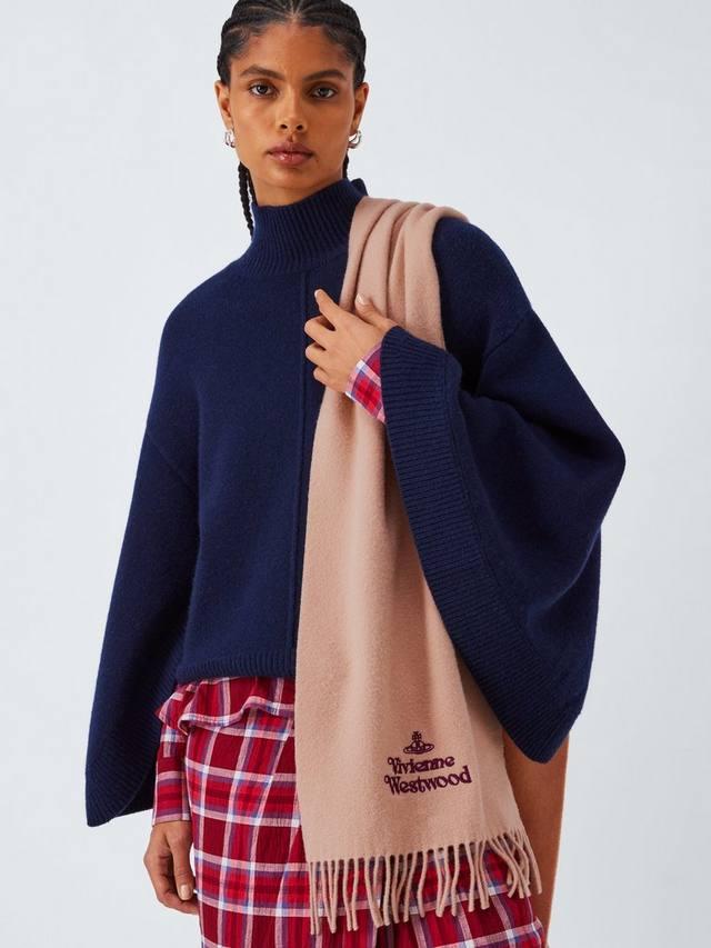 

Вышитый шерстяной шарф Vivienne Westwood, Beige