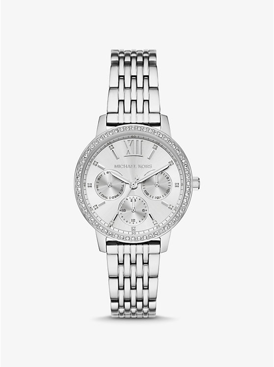 

Серебристые часы Melissa с паве Michael Kors, серебряный