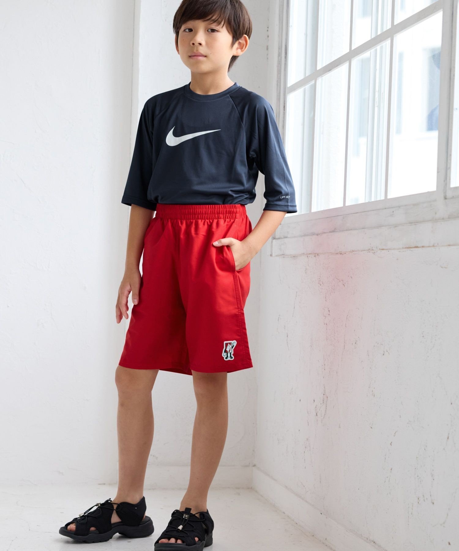 Волейбольные шорты Shoebox Patch 7 ROPE' PICNIC KIDS, Red (60) — фото 4