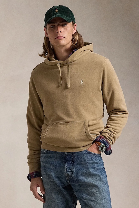 

Хлопковая толстовка Polo Ralph Lauren, бежевый