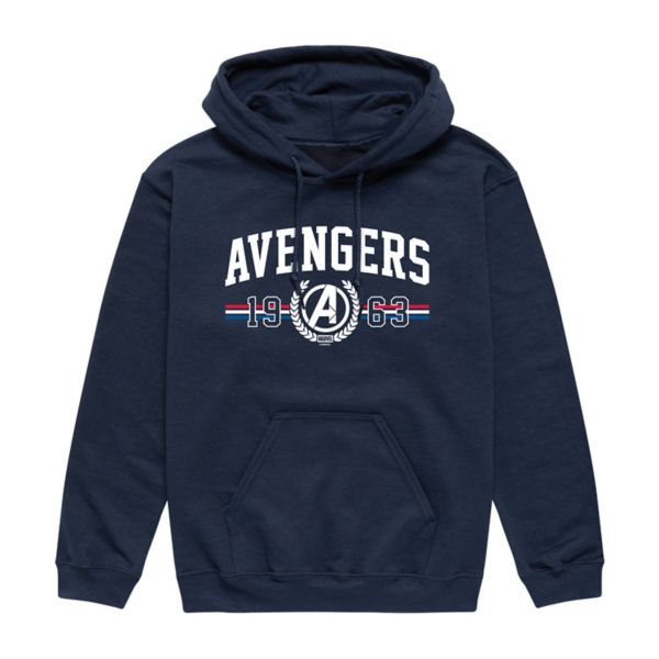

Мужская толстовка с капюшоном The Avengers collegiate est 1963 Marvel, синий