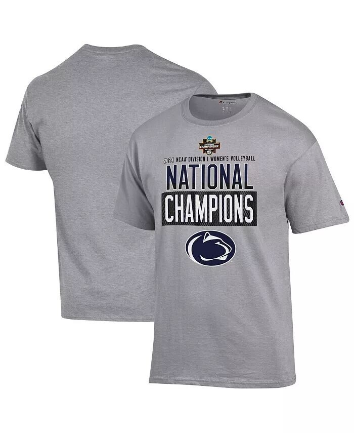

Мужская серая футболка Penn State Nittany Lions 2024 NCAA Womens Volleyball National Champions для раздевалки