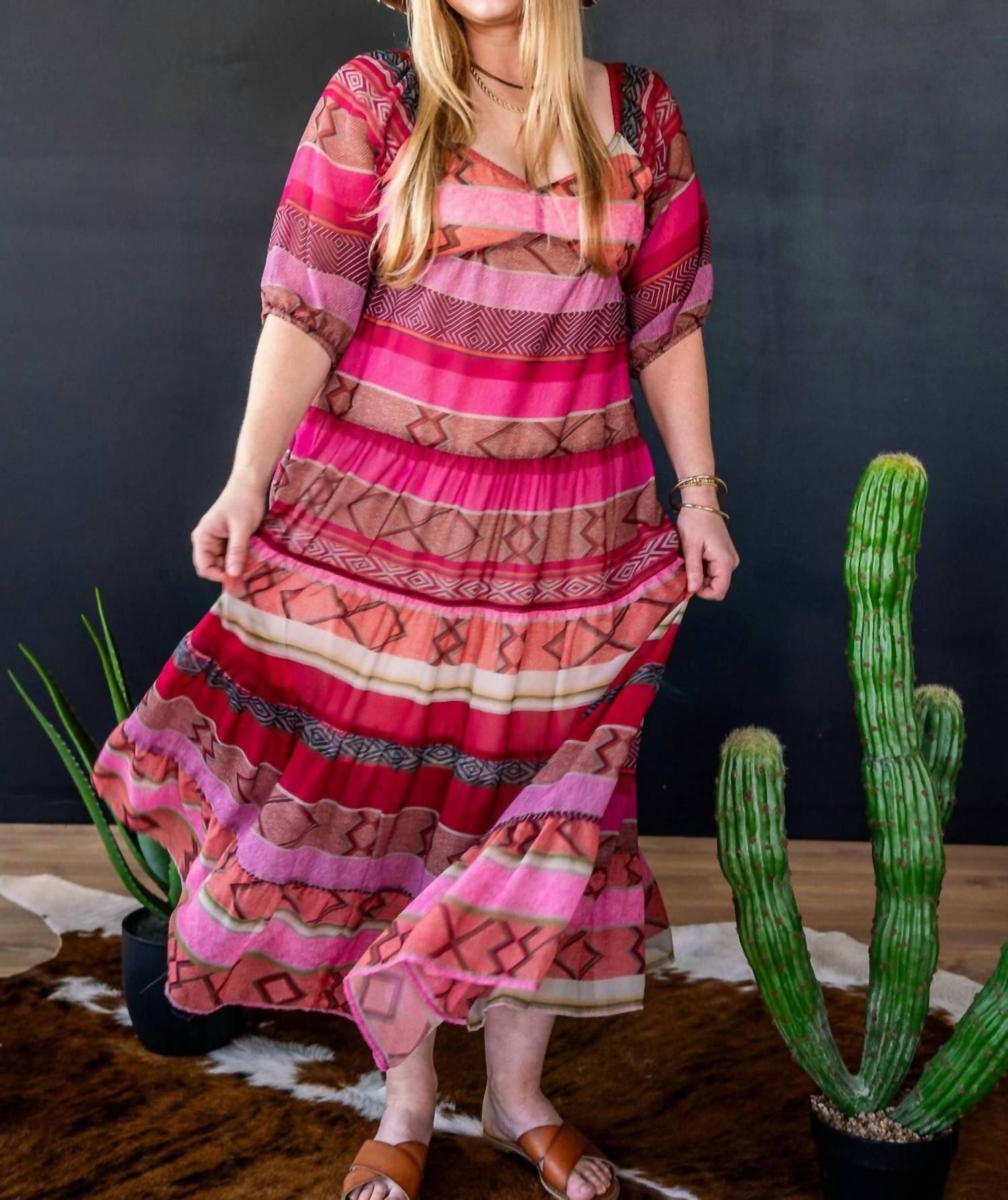 

TASHA POLIZZI Платье Розен разноцветное