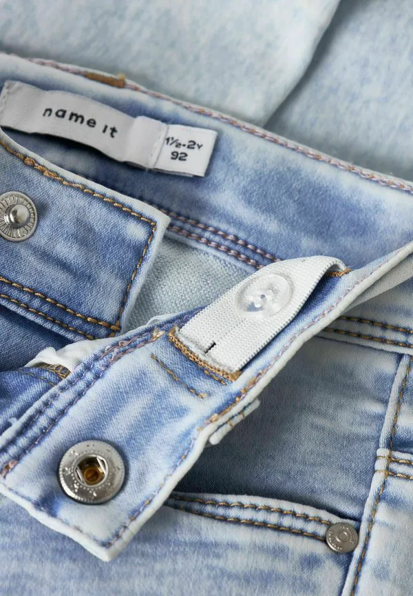 Джинсы fpolly skinny th noos skinny fit Name It, Light Blue Bleached Denim — фото 3