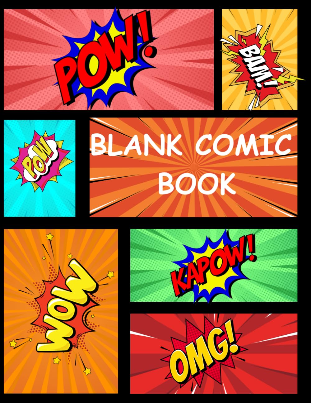 

Create Your Own Comic Book: Blank Comic Book for Kids and Adults | Large 8.5 x 11 Inches | 112 Pages of Comic Panels to Draw Your Own Stories (Independently published)