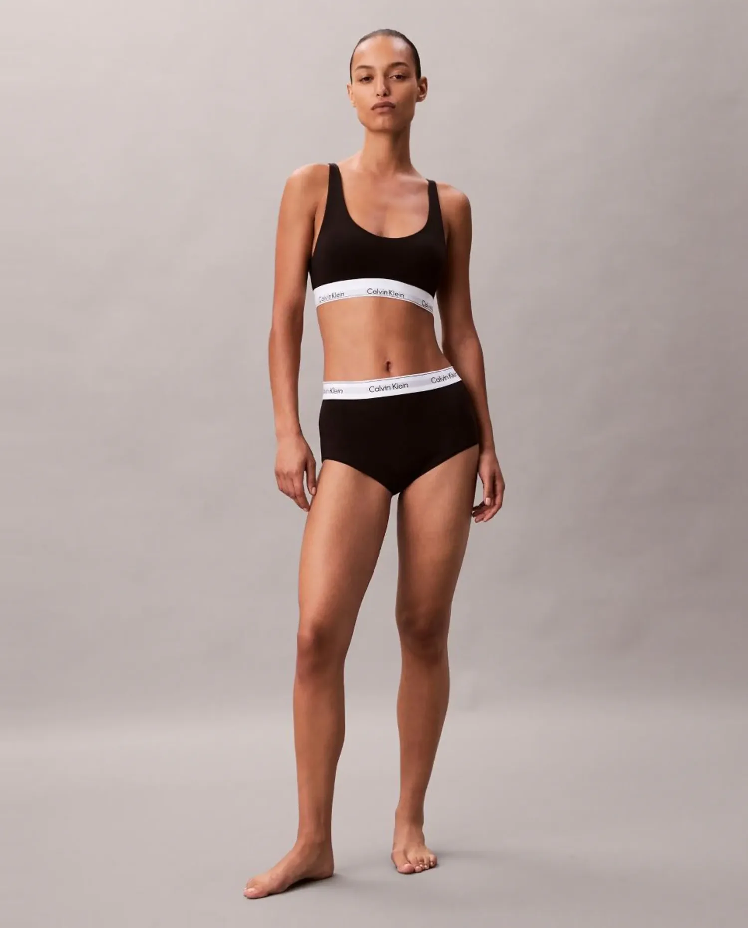 Шорты индивидуальные женские ICON COTTON MODAL Calvin Klein, черный — фото 4