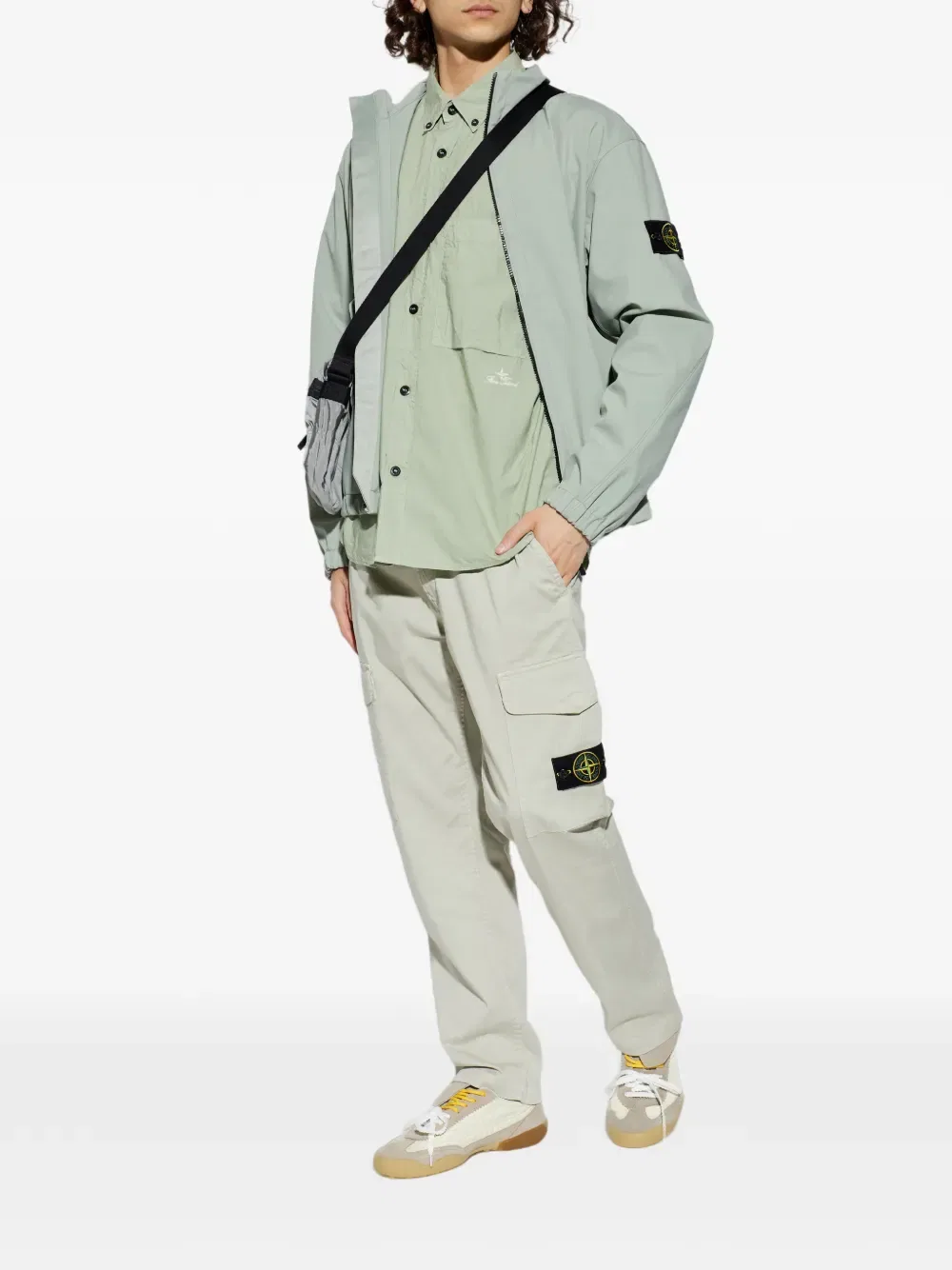 Рубашка с нагрудным карманом Stone Island, зеленый — фото 2