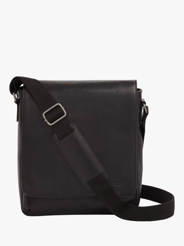 

Кожаная сумка-мессенджер baker OSPREY LONDON, черный