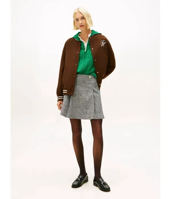 Праздничная шерстяная юбка Tommy Hilfiger, белый — фото 2