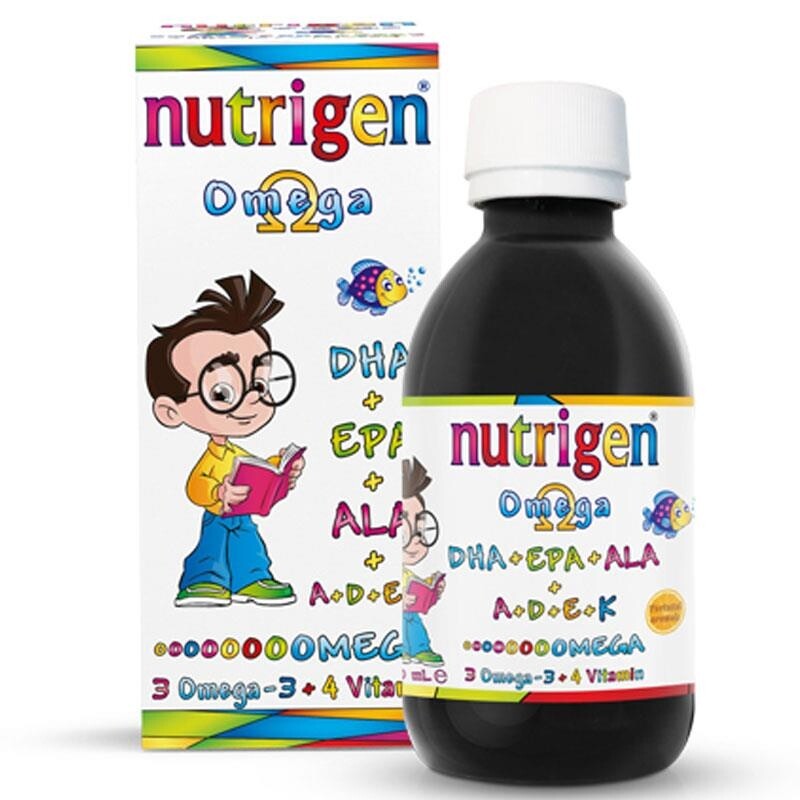 

Nutrigen Омега 3 Сироп с рыбьим жиром со вкусом апельсина 200 мл