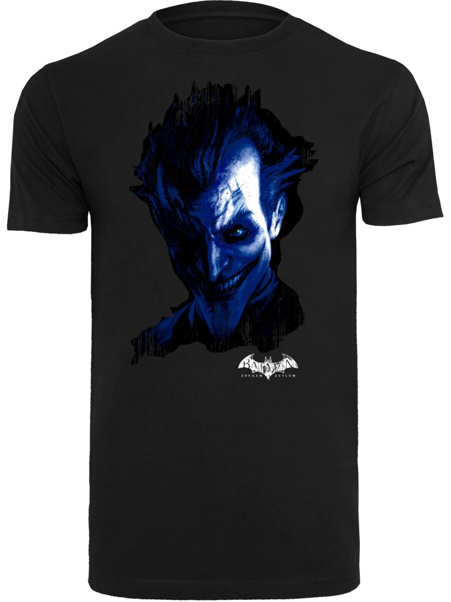 

Классическая футболка F4NT4STIC Shirt DC Comics Batman Arkham Asylum Joker Face Distress, черный