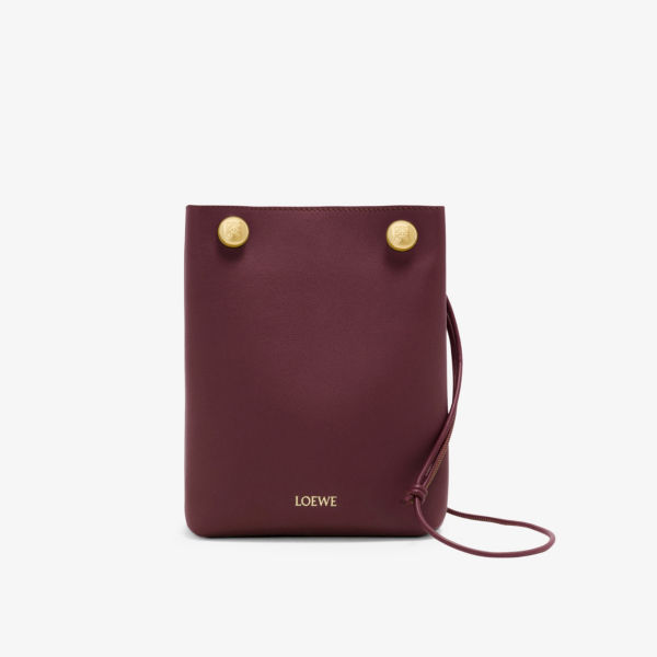

Сумка кросс-боди Loewe Pebble, бордовый