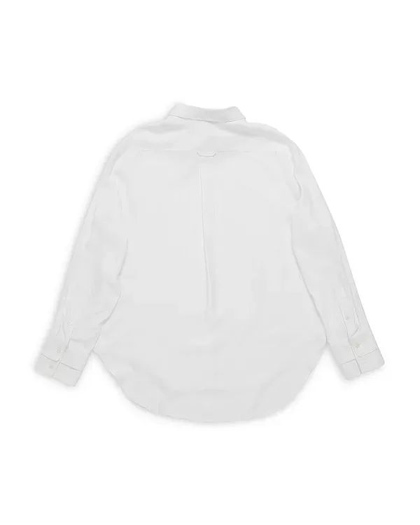 Рубашка на пуговицах в несколько слоев Acne Studios, White/White — фото 2