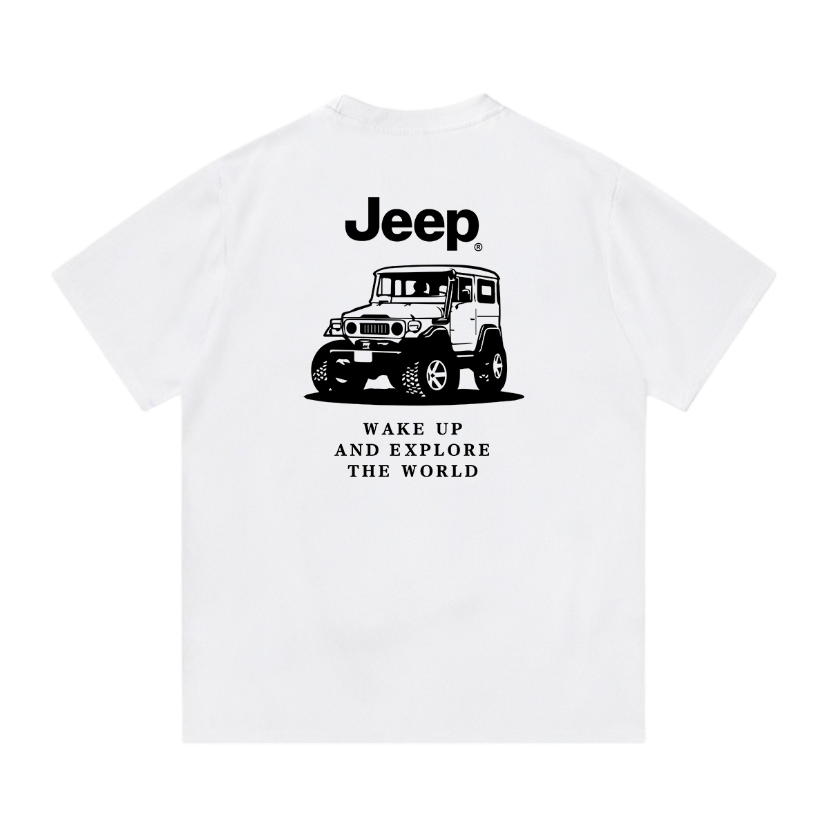Футболка унисекс Crew Neck Moderate Jeep, sky синий — фото 3
