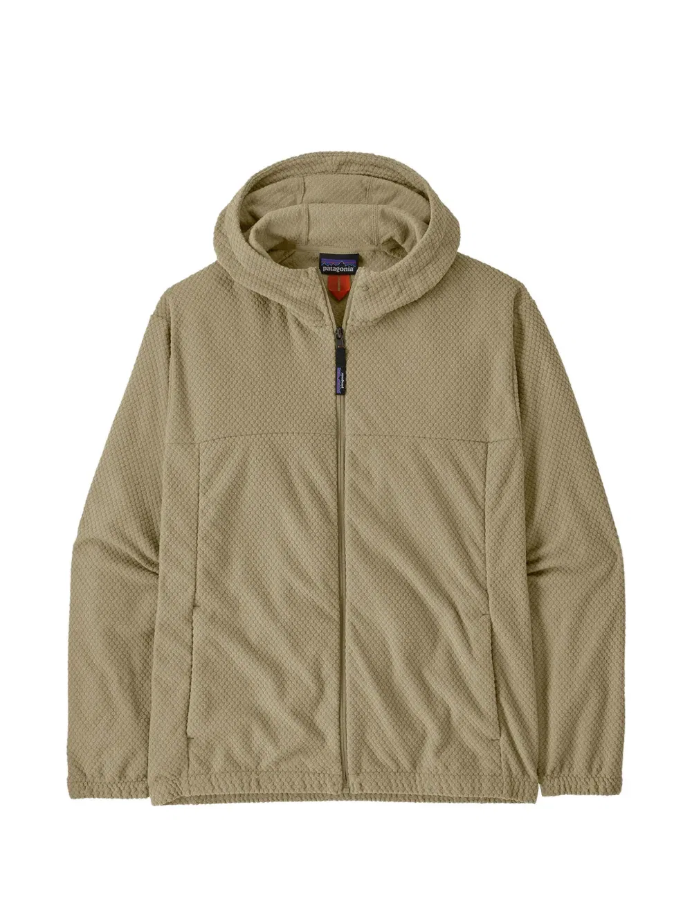 Худи на молнии из вафельной вязки Patagonia, нейтральный