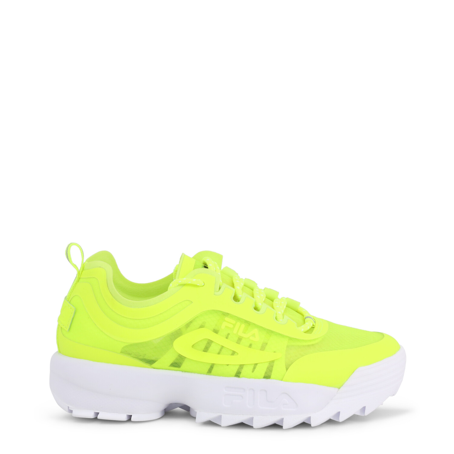 Желтые кроссовки disruptor run Fila, желтый