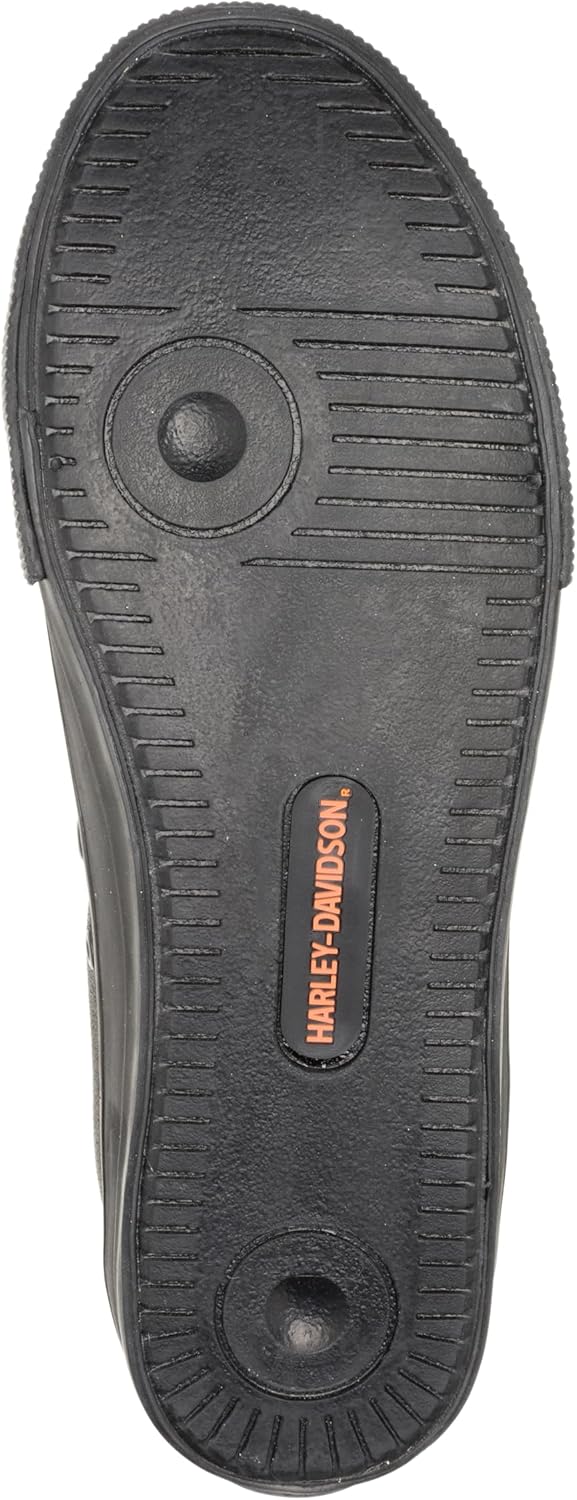 Мужские кроссовки для мотоцикла Harley-Davidson Baxter из кожи, черный/оранжевый — фото 4