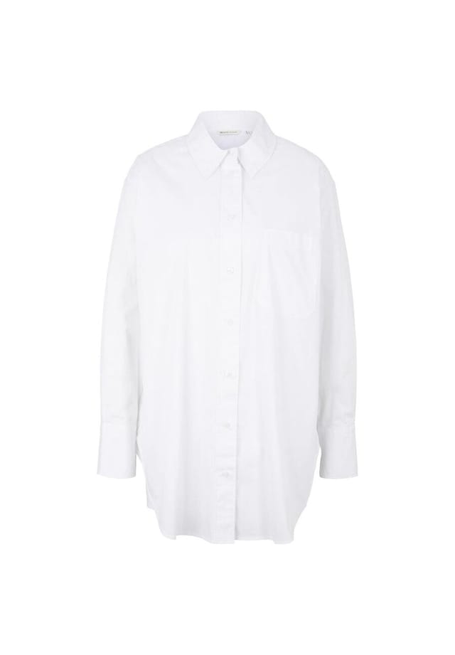 

Блузка с длинными рукавами Denim Tom Tailor, белый
