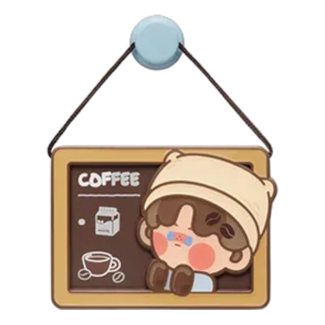 

Фигурка Pop Mart Pop Bean Coffee Factory Fridge Magnet 'Pino Jelly Milk Coffee Lover'