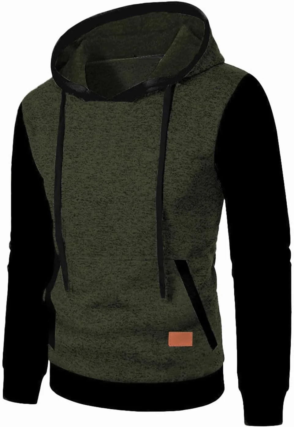 

Мужской худи с пачворком и карманом