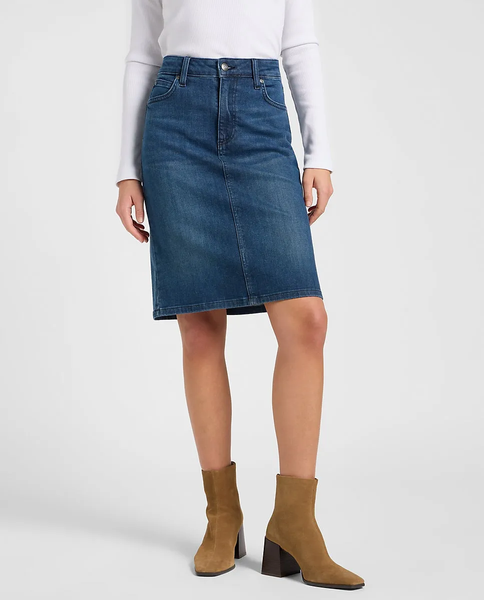 

Джинсовая миди-юбка Lee, синий