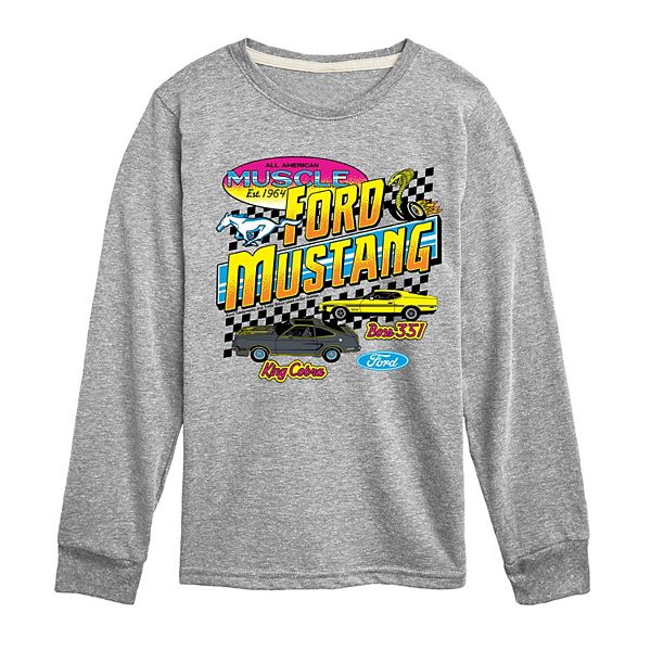 

Футболка с длинным рукавом Ford Mustang All American Muscle Race для мальчиков 8-20 Licensed Character