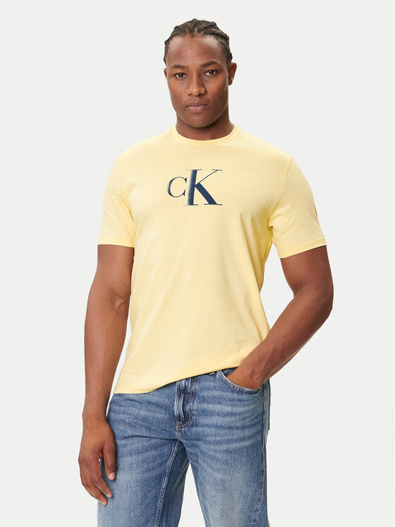 

Футболка regular fit Center Monogram LV04RC857G Calvin Klein Jeans, жёлтый