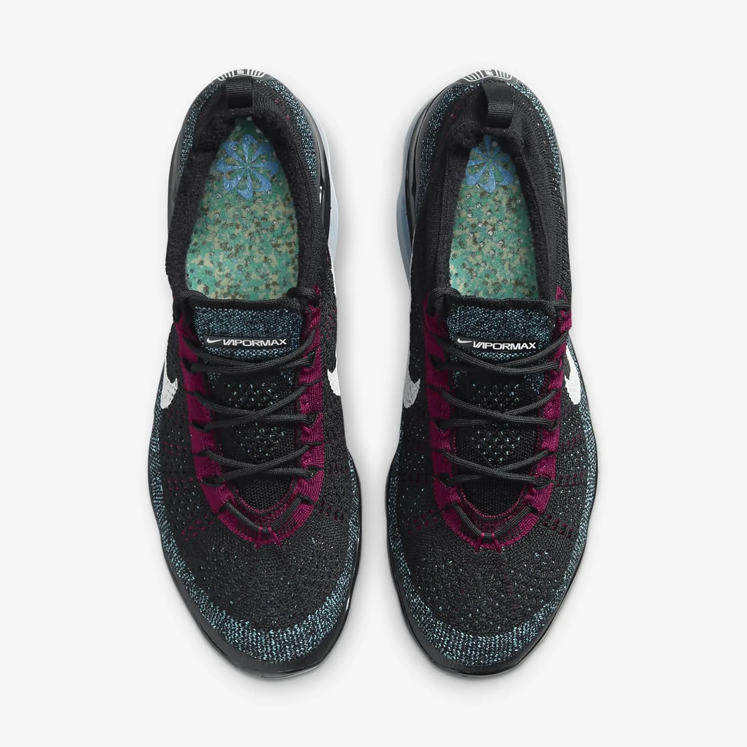 Мужские кроссовки Nike Air Vapormax 2023 Flyknit, черный/красный/синий/белый — фото 4