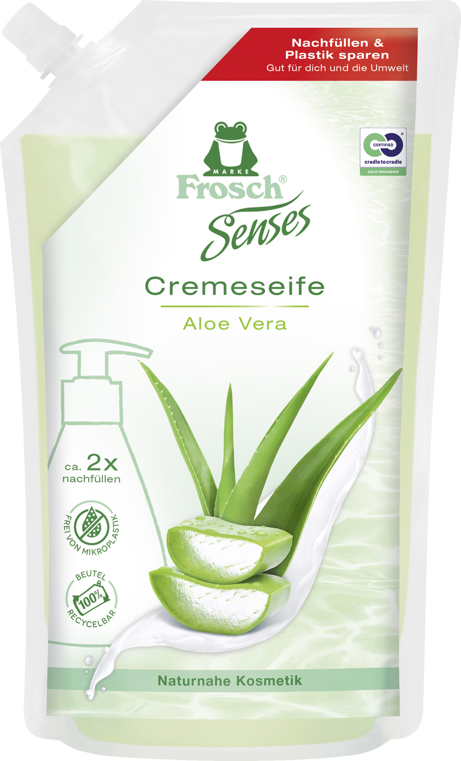 

Жидкое мыло Frosch Senses Cremeseife Aloe Vera Nachfüllbeutel