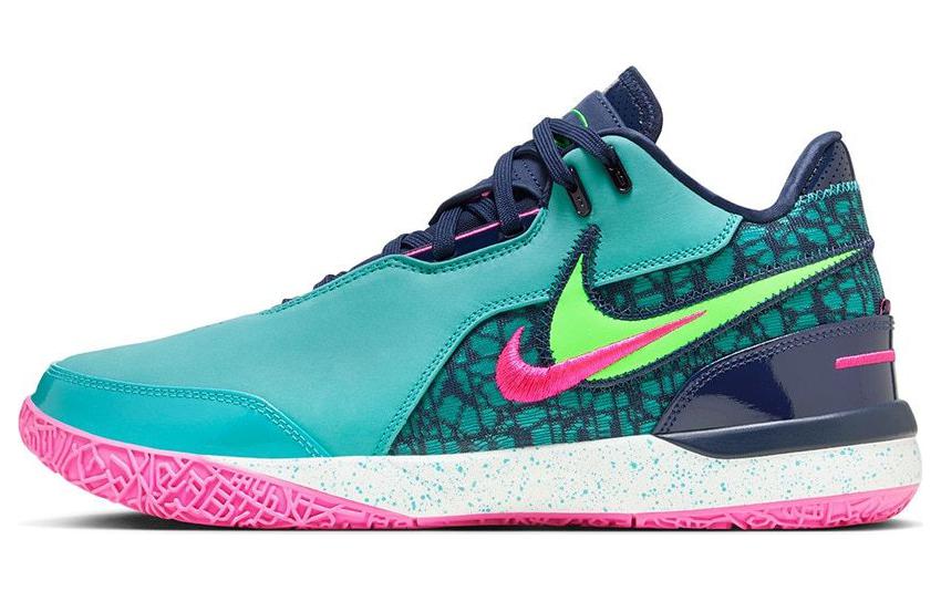 

Zoom LeBron Nxxt Gen Ampd Ep South Beach Solid Outsole Nike, Зелёный Розовый