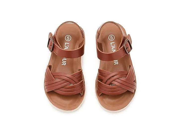 Сандалии кожаные Athena L'Amour Shoes Kids, Blanc — фото 3