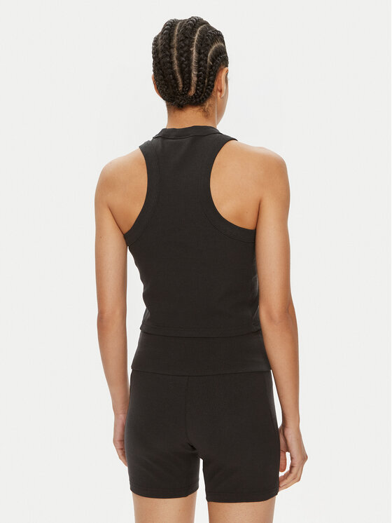 Топ slim fit Lounge IR8785 Adidas, черный — фото 3