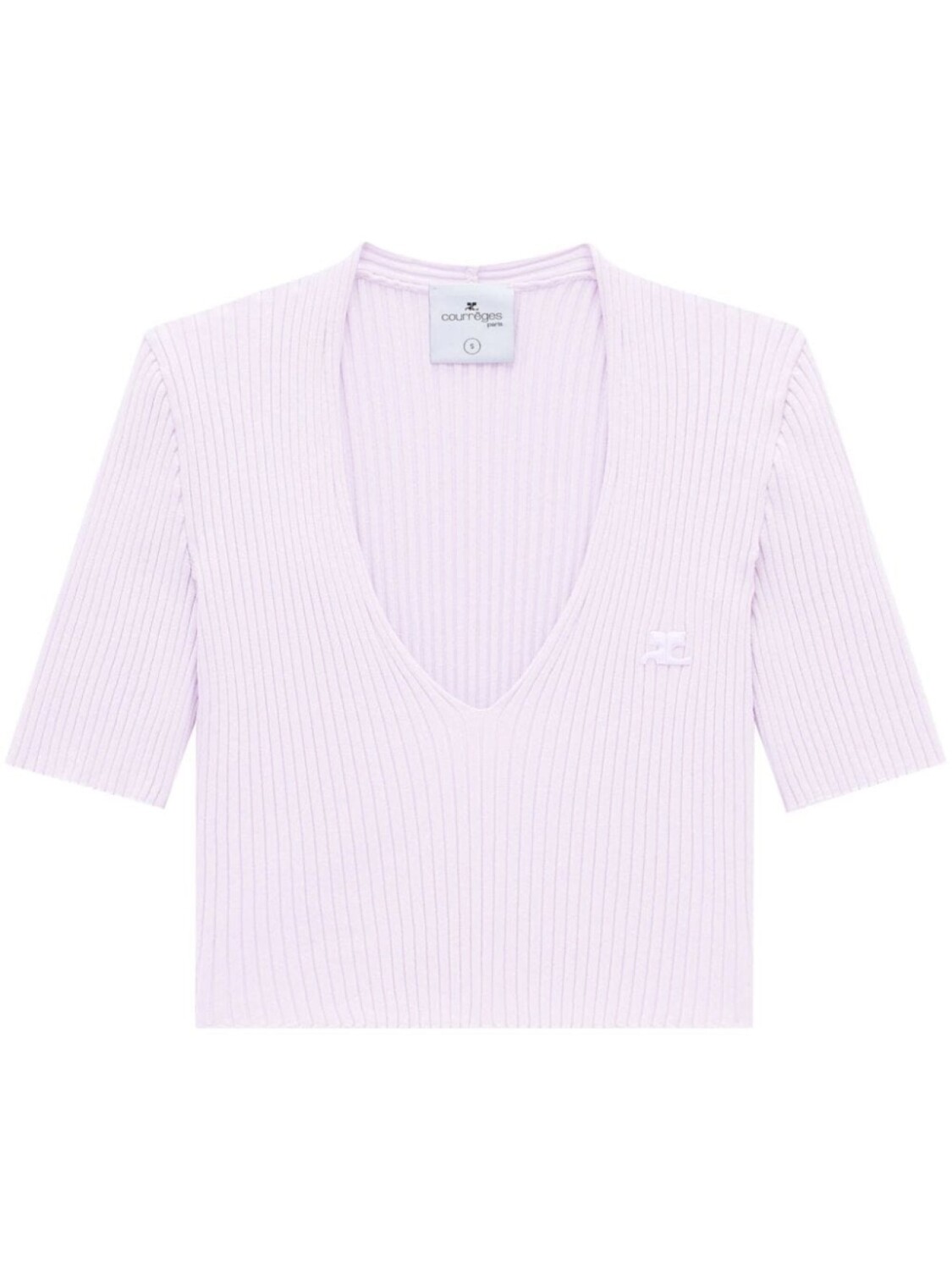 

Топ с V-образным вырезом Courrèges, розовый