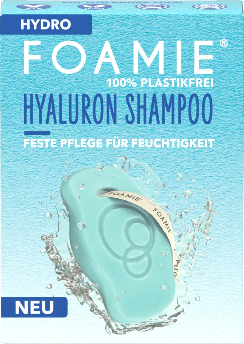 

Твердый шампунь Hydro с гиалуроновой кислотой 80г Foamie