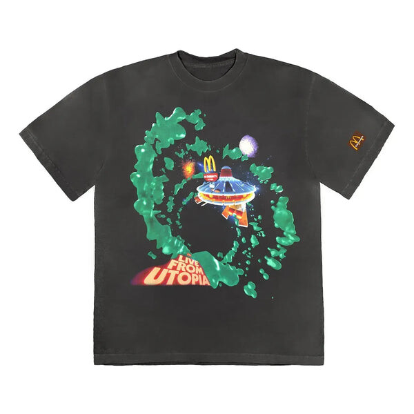 

Футболка fly-thru t-shirt 'washed black' Travis Scott, черный