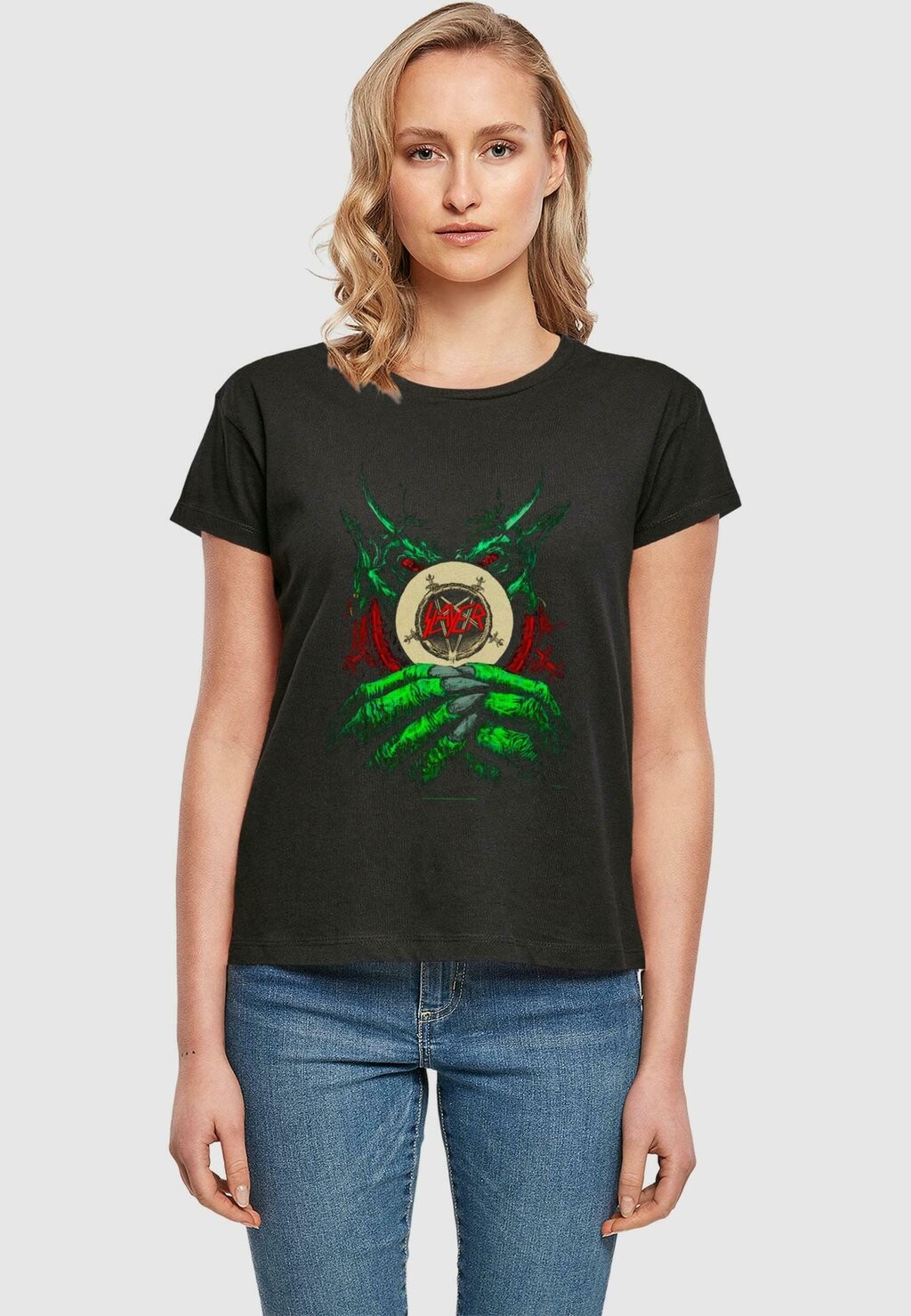

Футболка с принтом SLAYER ROOT OF ALL EVIL BOX TEE Merchcode, черный