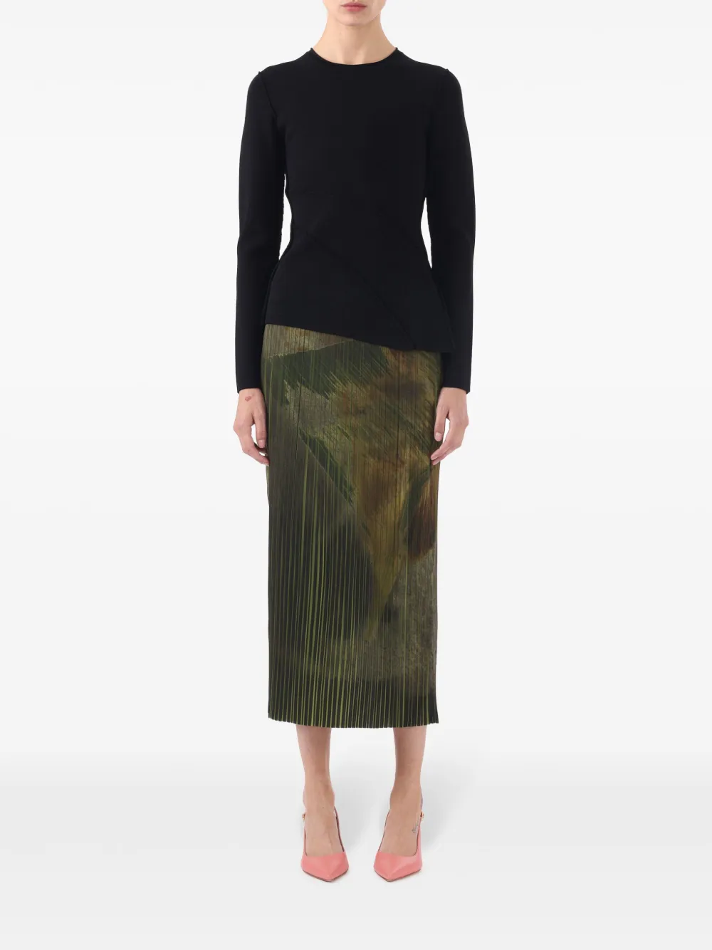 

Джемпер асимметричного кроя Jason Wu Collection, черный