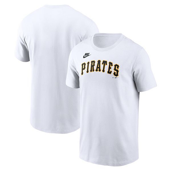 

Мужская белая футболка pittsburgh pirates cooperstown collection wordmark Nike