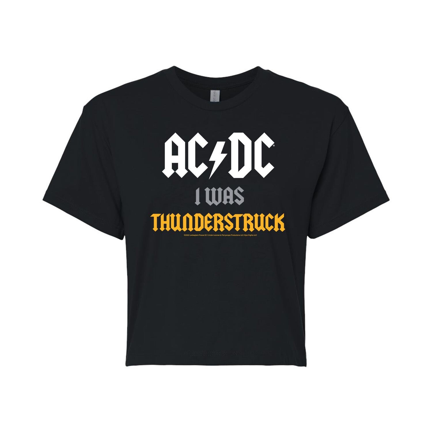 

Укороченная футболка с рисунком AC/DC I Was Thunderstruck для юниоров Licensed Character