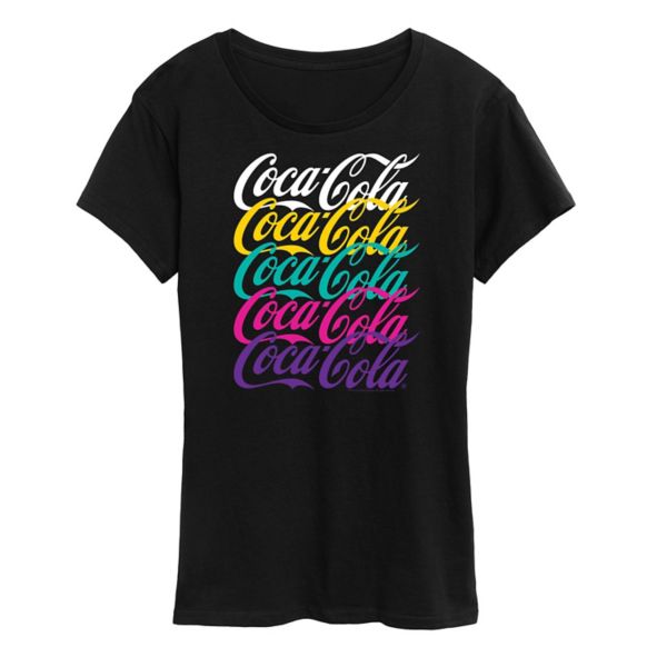 

Женская футболка с логотипом Coca-Cola в стиле 90-х Licensed Character, черный
