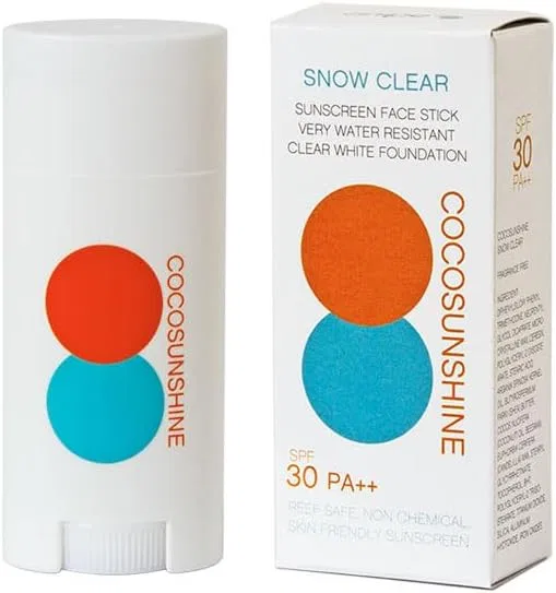 Солнцезащитный стик SPF 30 PA++ COCOSUNSHINE Snow Clear