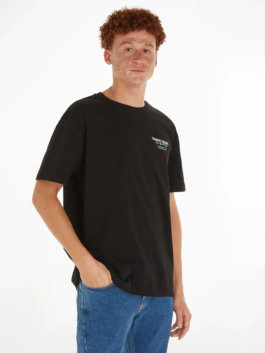

Футболка Tommy Jeans "TJM REG COLOR POP TJ NYC TEE", черный