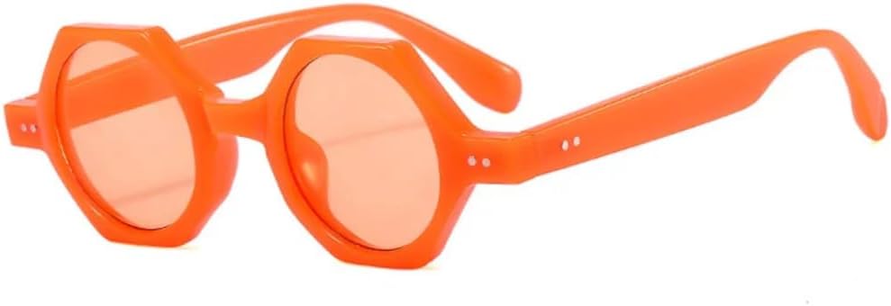 

Солнцезащитные очки с защитой UV400 | Круглые, в стиле панк, с разноцветными линзами | Для женщин и мужчин, для занятий спортом на открытом воздухе и вождения DSVIGF, Orane-lightbrown