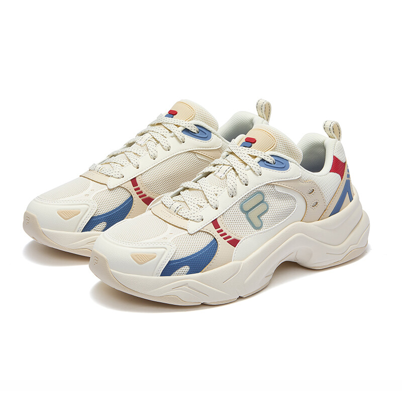 Кроссовки FILA FUSION Lifestyle Shoes Men Low-top First Snow White / Beige, бежевый — фото 4